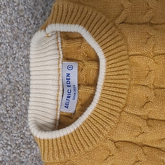Mustard Textured Sweater (Aelfric Eden) - Picture 2 of 2